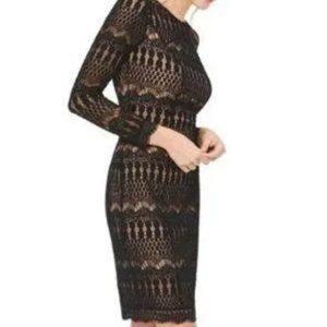 White house Black Market Black Lace Dress Size 2